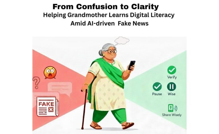 From Confusion to Clarity: A Grandmother Learns Digital Literacy Amid AI, Cybersecurity, and Fake News